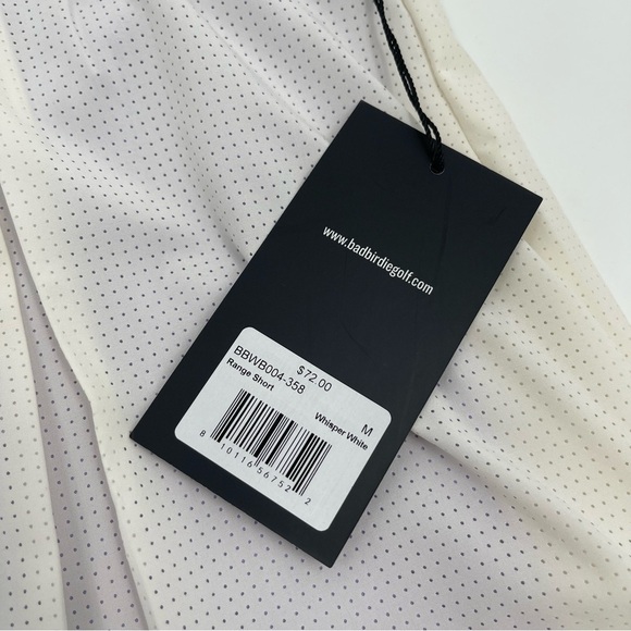 Bad Birdie Range Shorts Size Medium Whisper White purple under shorts NWT - Picture 6 of 6